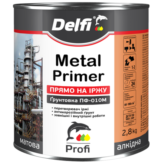 Грунтовка по ржавчине ПФ-010М красно-коричневая ТД 